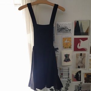 Urban Outfitters - Black pinafore dress